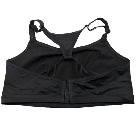 Livi Active Sports Bra No Wire Soft Cup Black Strappy T Back 18 20 2X - Picture 8 of 10